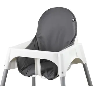 Tinydo® Hochstuhl Sitzkissen für Ikea Antilop - ergonomisches Memory-Schaum Kissen zur Rückenentlastung, Sitzpolster extra dick - Sitzverkleinerer Auflage ohne Verrutschen (Dunkelgrau)