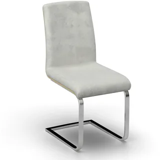 Schwingstuhl Nubia Creme Bouclé Gepolstert