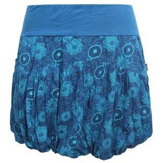 Vishes Ballonrock Kurzer Ballon-Rock mit Blumen-Druck und Taschen Cacheur, Mittelalter, Hippe, Goa Style blau 42