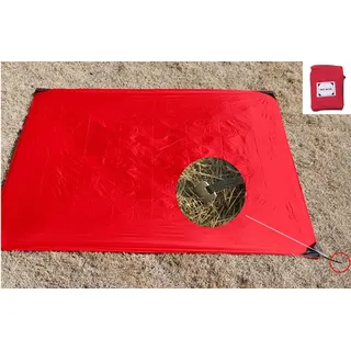 X-Labor Ultraleicht Mini Picknickdecke Stranddecke wasserdichte sandabweisende wärmeisoliert kompakt Nylon Tragbare Camingmatte Pocket Blanket rot 150x180 cm