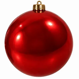 Annastore Weihnachtsbaumkugel XXL Weihnachtskugeln groß für den Außenbereich, frostsicher und wetterfest rot Ø 25 cm
