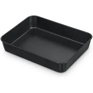 LuxusKollektion Kuchenblech Mini Antihaft Backblech Edelstahl Auflaufform Tief Kuchenform Brownies schwarz