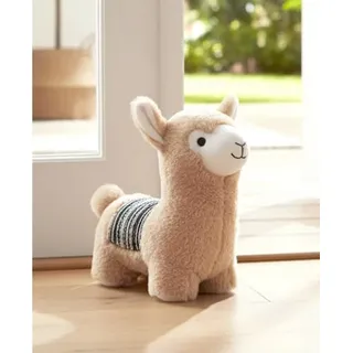 LB H&F Lilienburg Bodentürstopper Türstopper Bodentürstopper Türfeststeller (Dekofigur Design weich Deko Figur Geschenk Idee Geburtstag Kinderzimmer niedlich süß Frühling Sommer Herbst Winter Türhalter Türsack Türbremse Hygge Skan Design Bodenstopper Vintage Puffer Stopper Boden Wand Deko Wohnzimmer Fenster Türaufhalter Fensterhalter Zugluftstopper Sack schwer stabil, Fensterstopper Grau modern schwer Stoff Tier Lama Alpaka), Türdämpfer Türfeststeller Lama Alpaka braun