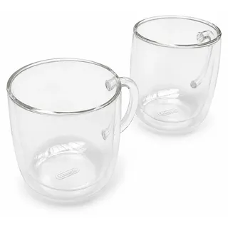 DeLonghi DLSC327 Doppelwandige Thermogläser 2x Glasbecher 500ml für Kaffeemaschine