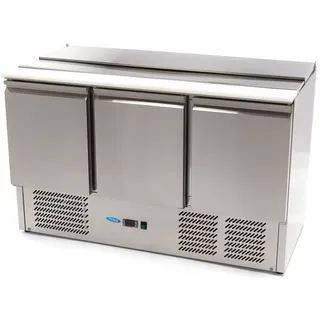 Maxima Gastro Saladette - 400 l - 137 cm - 3 Türen - inkl. Schneidebrett