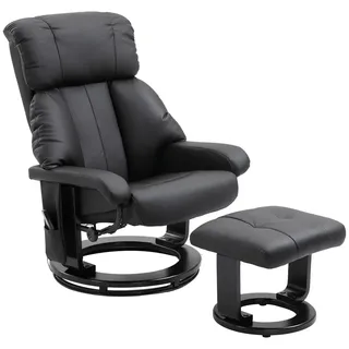 Relaxsessel mit Liegefunktion Massagesessel inkl. Hocker Fernsehsessel