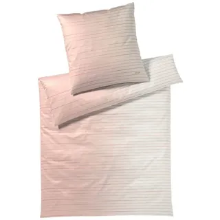 ELEGANTE Move Gestreift Baumwolle Rosa/Orange 155 x 220 cm + 80 x 80 cm