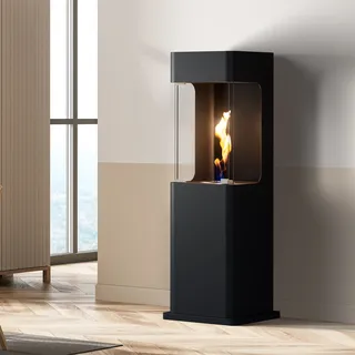 Noble Flame ZYKLON [geschlossener Ethanolkamin]: Schwarz