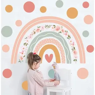 Regenbogen-wandtattoo ‚Äì 1 Set ‚Äì Dekoration Für Mädchenzimmer