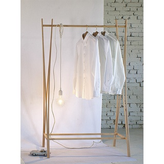 Kleiderständer Tra-Ra Zilio A&C Buche natur braun, Designer Shin, Tomoko Azumi, 162x103x48 cm