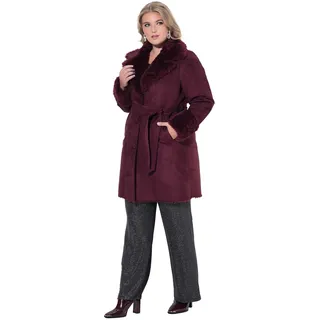 MIAMODA Mantel dunkelrot 9XL