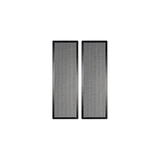 360mm x 120mm Computergehäuse Lüfter Staubfilter PC Mesh Filter Abdeckgitter mit Magnetrahmen, Farbe Schwarz (2 Stück)
