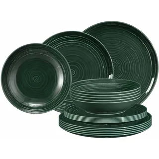 SELTMANN WEIDEN Terra Teller-Set Moosgrün 18er Set