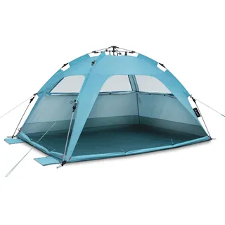 qeedo Strandmuschel Sekunden Strandzelt pop up - Oceanblue - Quick Palm