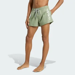 adidas Badeshorts LOGO ELASTISCHE STRICK-BADEHOSE Tent Green/White XL