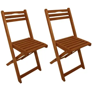 DEGAMO Gartenstuhl PORTO Klappstuhl 40 x 50 x 82 cm braun 2 St.