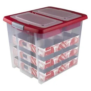 Sunware Aufbewahrungsbox Nesta 36911705, 45Liter, für 48 Weihnachtskugeln, mit Deckel und Einsätzen