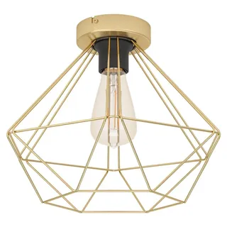 EGLO Tarbes 1 flammige Deckenleuchte 33 cm gold
