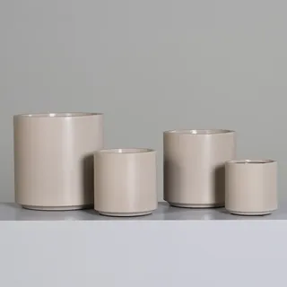 Übertopf XL (H 33 cm) - beige - H 33 cm
