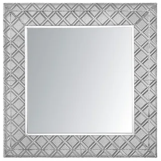 Beliani Wandspiegel Evettes 80 x 80 cm Silber