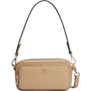 Tommy Hilfiger Damen Crossbody Bag Tasche Daily Camera Bag mit Reißverschluss, Beige (Safari Canvas), Einheitsgröße