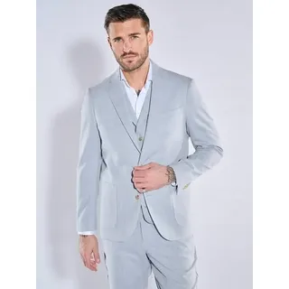 emilio adani Herren Anzug-Sakko slim fit Blau uni - 102