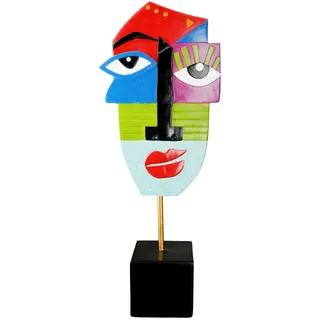 Casablanca by Gilde Casablanca by Gilde, Deko Figuren + Skulpturen, Mondrian-Gesicht