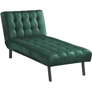 OTTO home Relaxliege Pierre Polyester 76 x 82 x 178 cm Grün mit 3-stufiger Rasterfunktion
