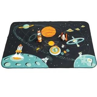 Tender Leaf Toys, Spielteppich + Spielmatte, Weltraum mit Zubehör (71.50 x 50.50 cm)