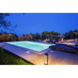 Pool-Set, Blau, Kunststoff, 6-teilig, 400x150x800 cm, Freizeit, Pools und Wasserspaß, Pools, Einbaupools