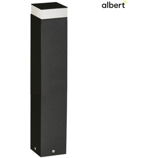Albert LED Sockelleuchte Typ Nr. 2293, IP54 IK08, 50cm, 12W 3000K 1400lm, schaltbar, Schwarz ALB-662293