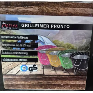 ACTIVA Grilleimer Pronto, Feuerkübel, Festival, Park, Camping, Gelb