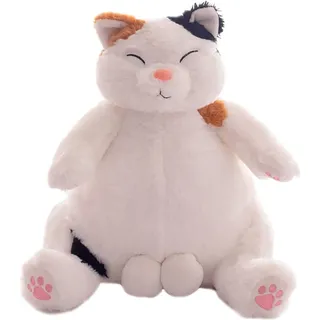 Plüschkatzenkissen, Kawaii-muster, Niedliche, Faule Katze, Braun, 35 Cm