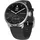 38 mm schwarz/silber, Sport Fluorelastomer-Armband schwarz/silber