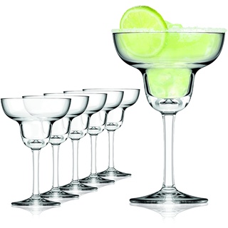 Sahm Margarita Gläser 6er Set - 270ml Hochwertiges Margarita Glas - Cocktailgläser Set - Ideal auch als Eisbecher Glas