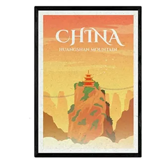 POSTER China Stadtfarben A3 Rahmenlos