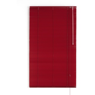 Blindecor 2101 Venezianisches Aluminium mit Streifen, Metall, Rot, 150 x 180 cm