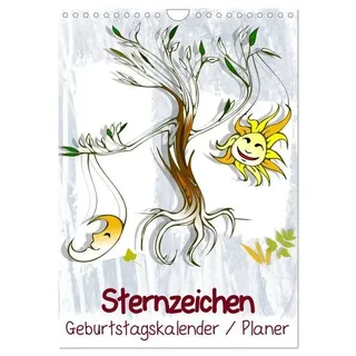 Sternzeichen Geburtstagskalender / Planer (Wandkalender 2026 DIN A4 hoch), CALVENDO Monatskalender