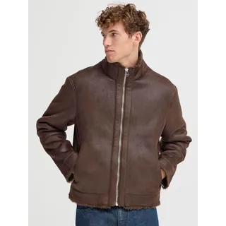 CASUAL FRIDAY CFMacksen Plüschjacke Braun 50