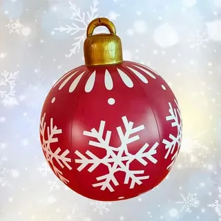 60 Cm Riesige Weihnachtskugel, Durchsichtige Kugel, Riesige Aufblasbare Weihnachtskugel, Aufblasbare Weihnachtskugel Für Den Außenbereich, Pvc-weihnachtsdekorationen (d)