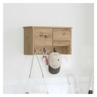 vidaXL Wandmontierter Nachttisch 50 x 20 x 30 cm Braun