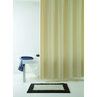 Grund Duschvorhang Anti-Schimmel, Wasserdicht Vorhang an Badewanne, Soft Vinyl, Allura, Duschvorhang 20x200 cm, beige