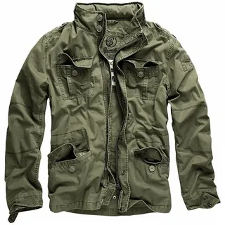 Brandit Steppjacke Brandit Herren Übergangsjacke Herbst Jacke BLouson 100% Baumwolle grün 2XL