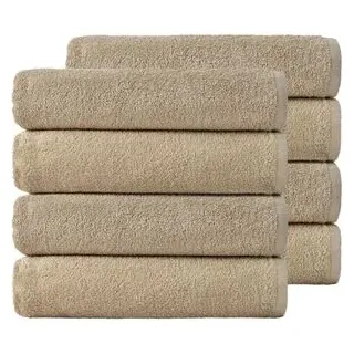 NatureMark Handtuchset 50 x 100 cm sand-beige 8 St.