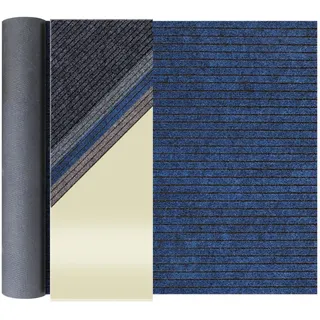 Primaflor Atlas Schmutzfangläufer 100 x 600 cm Blau