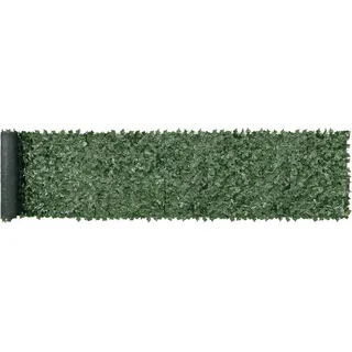 VEVOR Efeu Sichtschutzzaun, 2440 x 1830 mm Künstliche Grüne Wand, Efeu Zaun mit Verstärktem Gelenk, Kunsthecken Weinblatt Dekoration für Garten... - Dunkelgrün