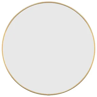 vidaXL Wandspiegel Rundspiegel Flurspiegel Spiegel Badspiegel Hängespiegel Dekospiegel Schminkspiegel Badezimmerspiegel Golden Ø 50cm Rund