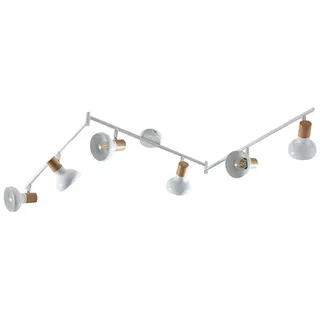 LINDBY Fridolin 6-flg. weiß Metall
