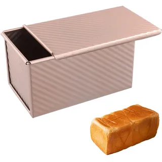 NiceLand Mold Backform mit Deckel Antihaft Toast Brot Backform Aluminium Antihaft Toastbrot Backform Gebäck Kuchen Brotbackform Brotbackformen für Toast, Sandwich, Kuchen