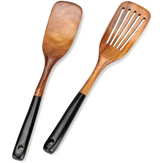 Pfannenwender Set Holz Kochlöffel Küchenutensilien Set Kochutensilien Holz | Olivenholz Küchenutensilien Küchenhelfer Set Holzkochlöffel Kitchen Utensils Holzspatel Kochbesteck Spatula küchenzubehör